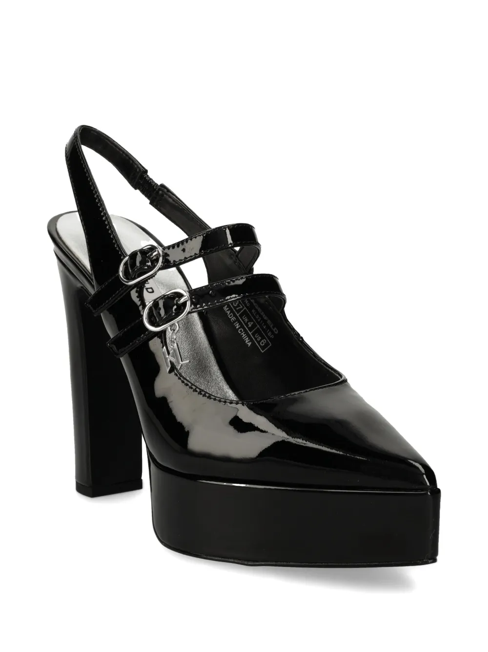 Karl Lagerfeld 130mm leather pumps Black