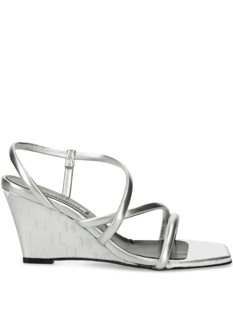 Karl Lagerfeld 85mm leather sandals