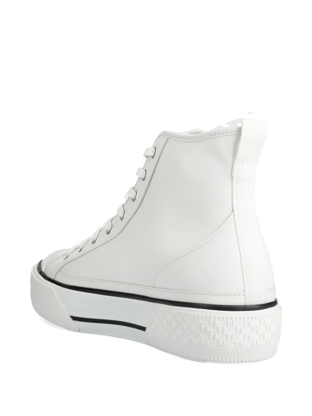 Karl Lagerfeld Leather Sneakers In White