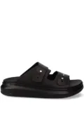 Karl Lagerfeld leather slides - Black