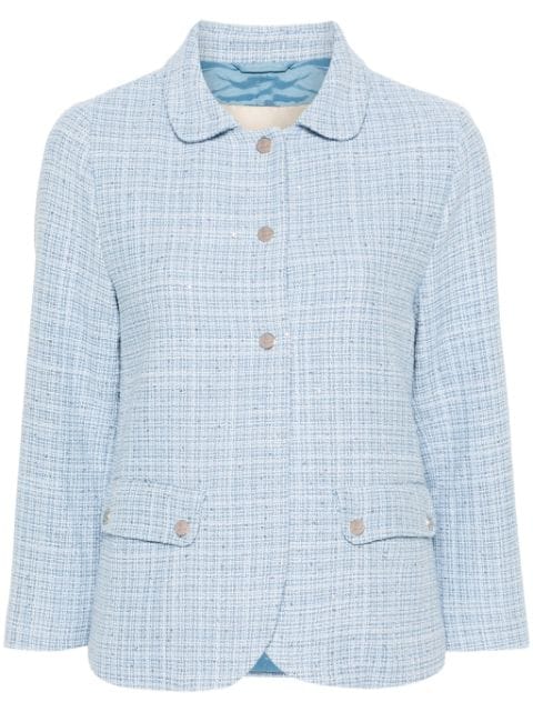 Herno sequin-embellished tweed jacket
