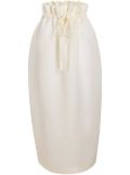 KHAITE The Ember silk skirt - White