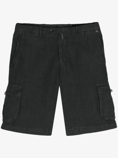 Kiton linen chambray cargo shorts