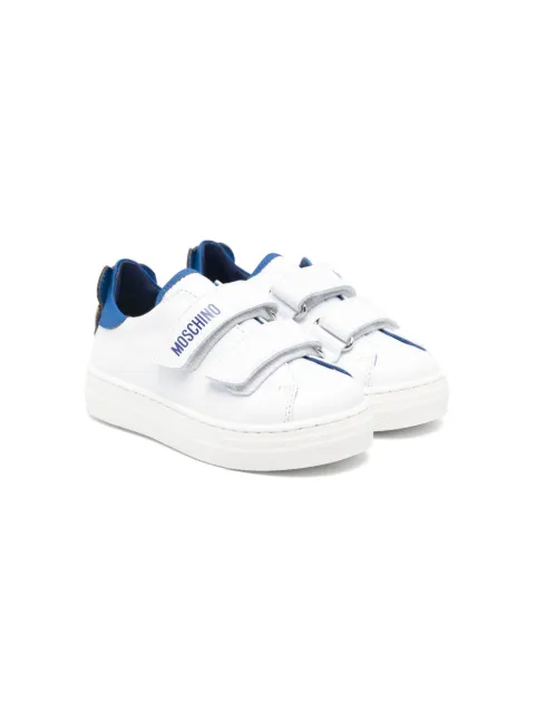 Moschino Kids Teddy Bear leather sneakers
