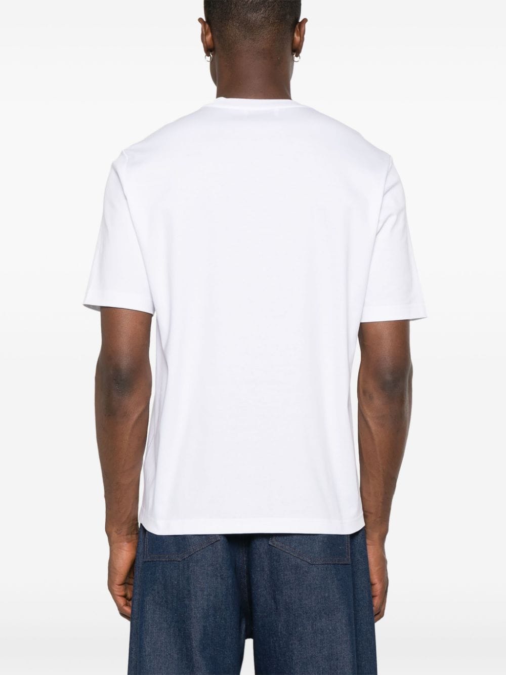 Shop Lanvin Candy-print Cotton T-shirt In White