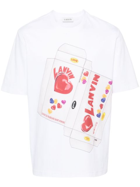 Lanvin candy-print cotton T-shirt Men