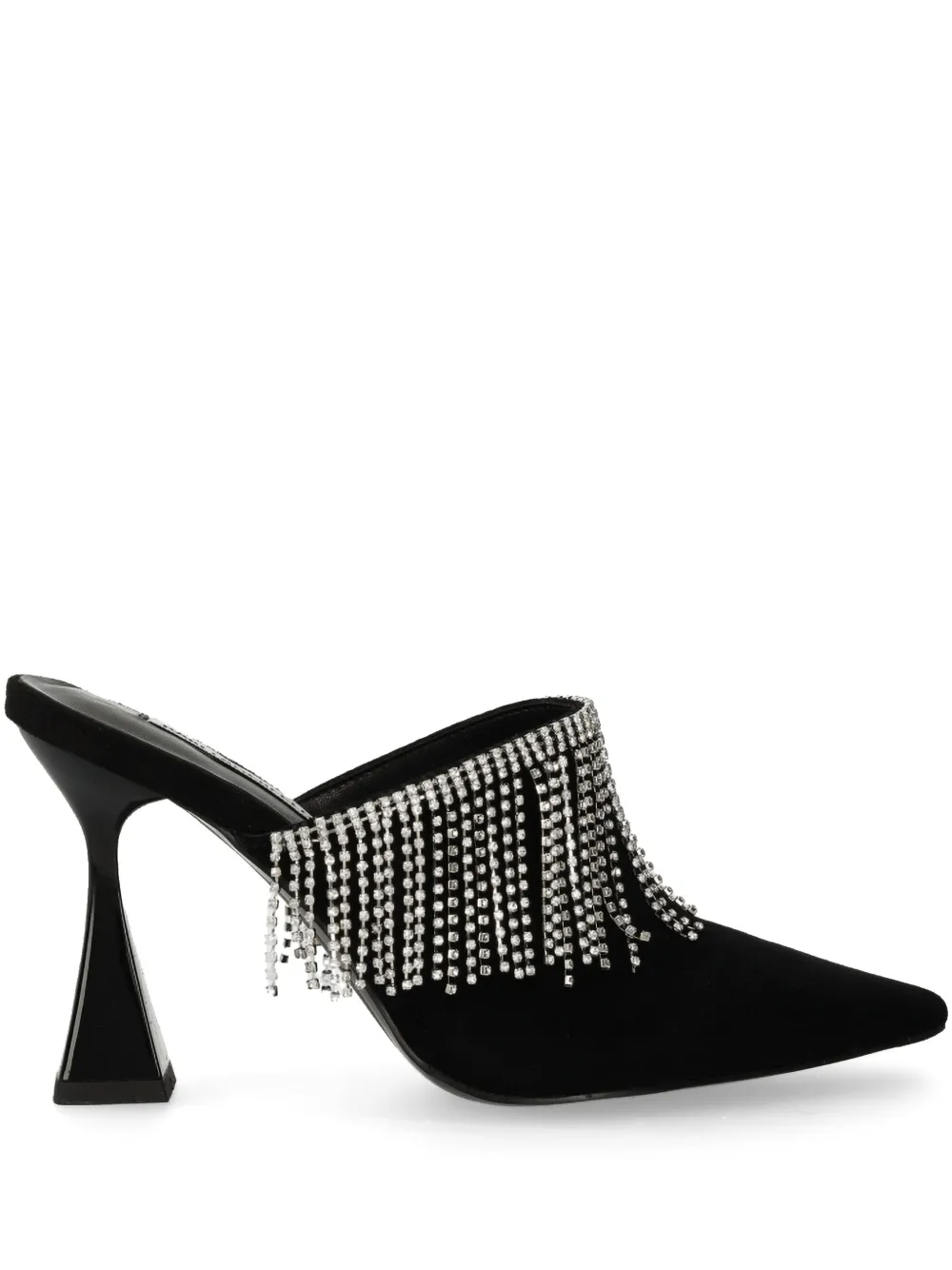 Karl Lagerfeld 90mm Debut II fringed mules Black