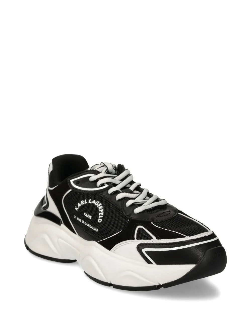 Karl Lagerfeld leather sneakers - Zwart