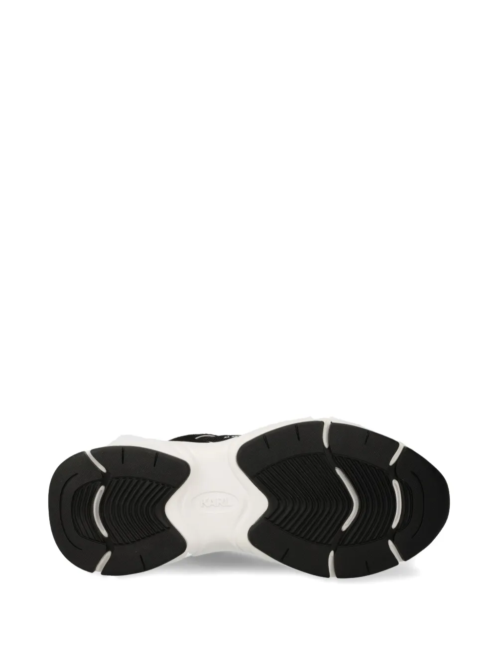 Shop Karl Lagerfeld Leather Sneakers In Black