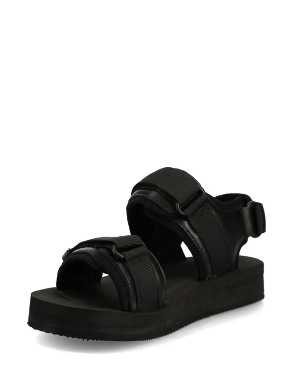 Karl Lagerfeld Atlantik sandalen met plateauzool en bandje Zwart