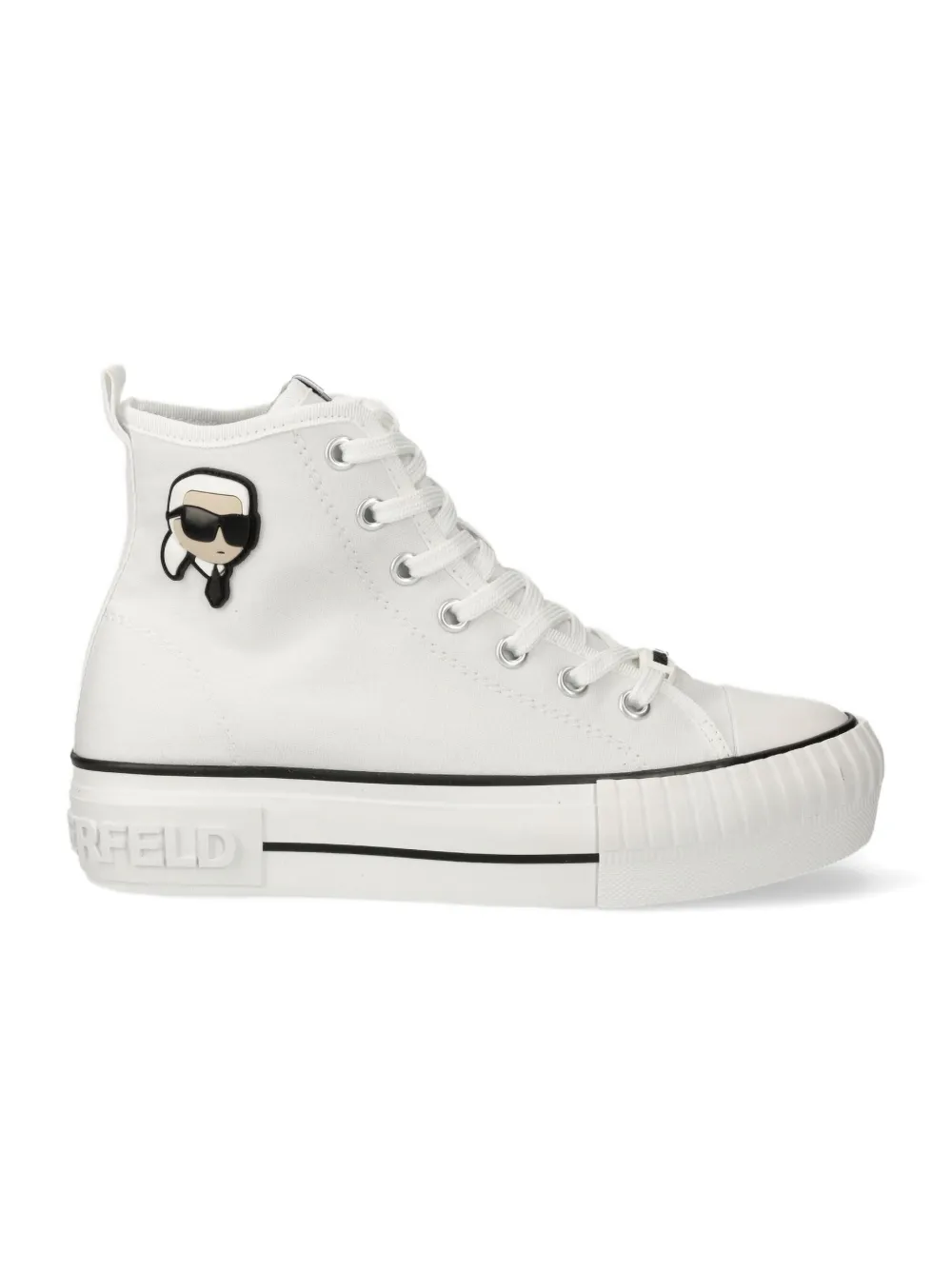 KARL LAGERFELD LOGO-PATCH SNEAKERS