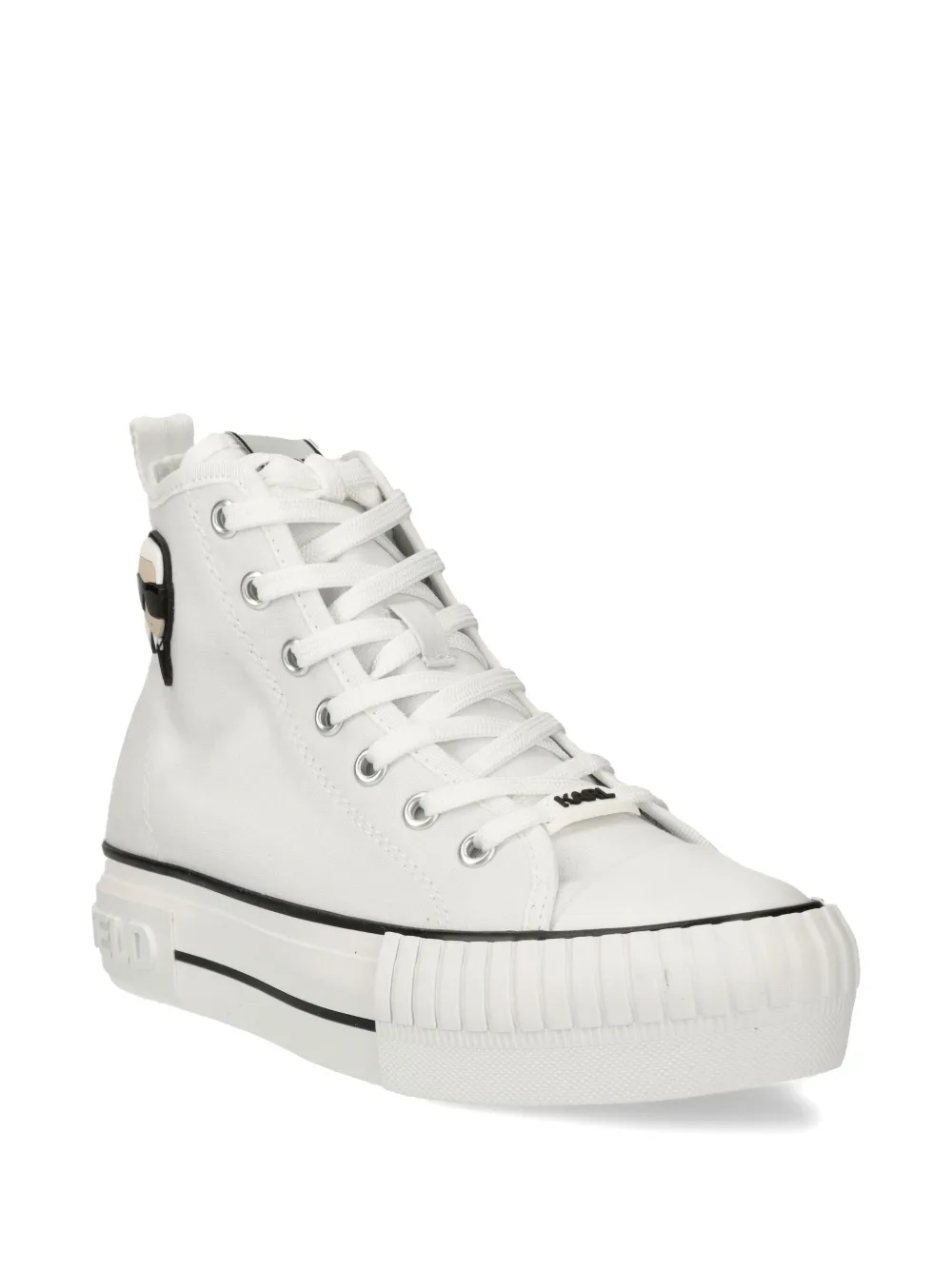 Karl Lagerfeld logo-patch sneakers - Wit