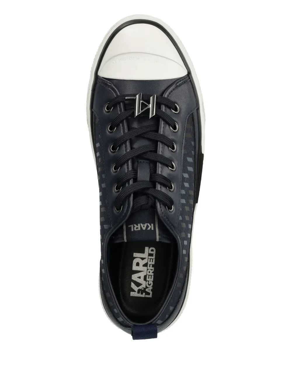 Karl Lagerfeld logo-print sneakers Blue