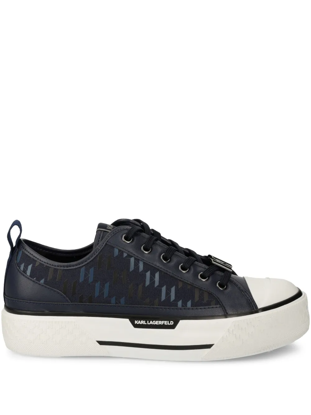 Karl Lagerfeld logo-print sneakers Blue