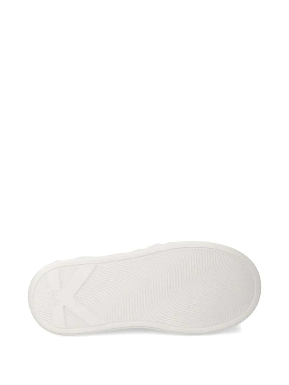 Karl Lagerfeld Anakapri Signia Flatform Leather Sneakers In White