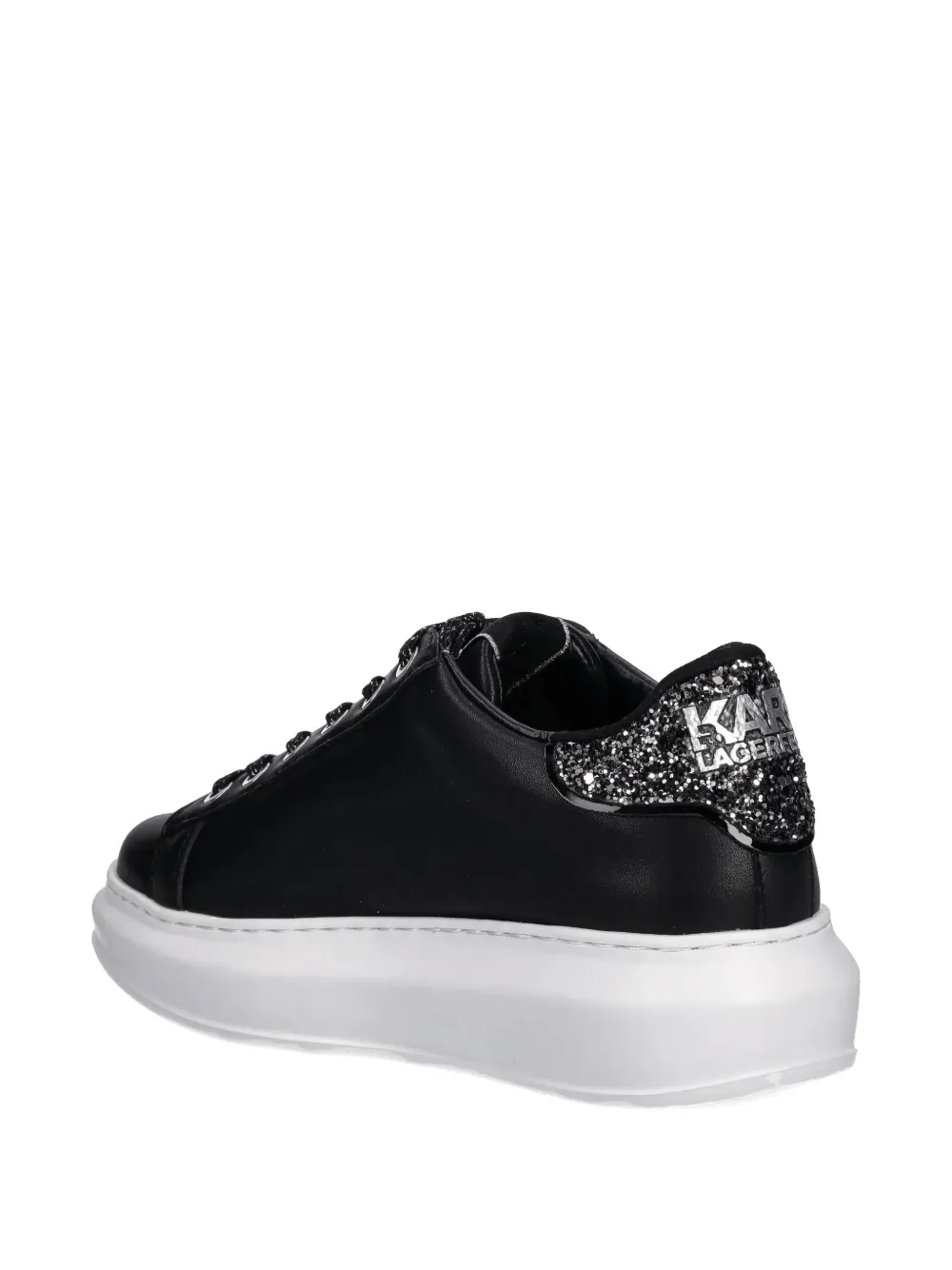Karl Lagerfeld Logo-embellished Sneakers In Black