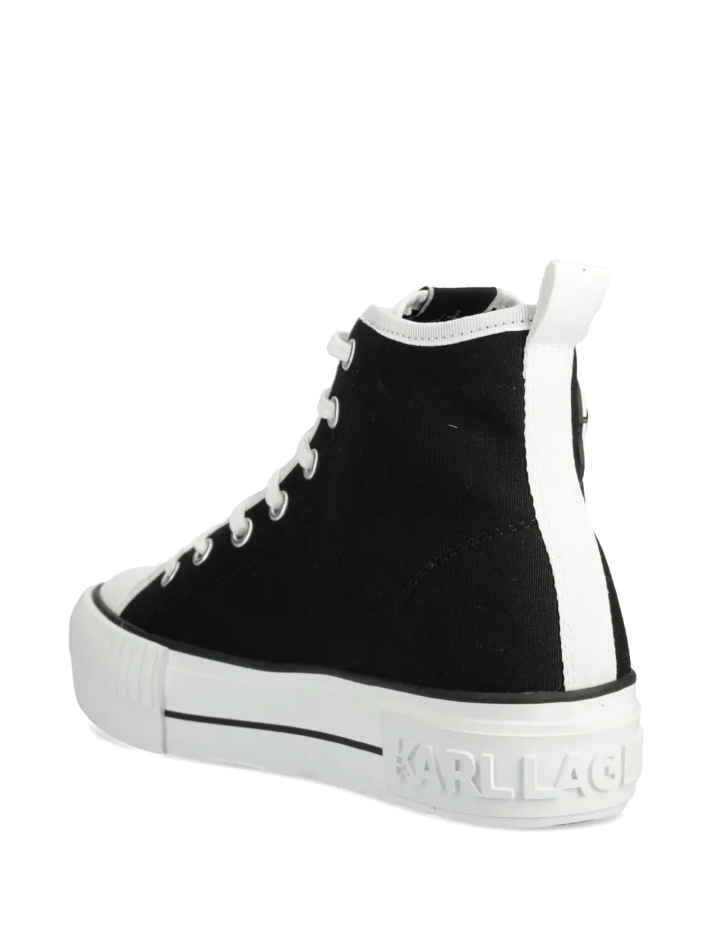 Karl Lagerfeld Sneakers met logopatch - Zwart