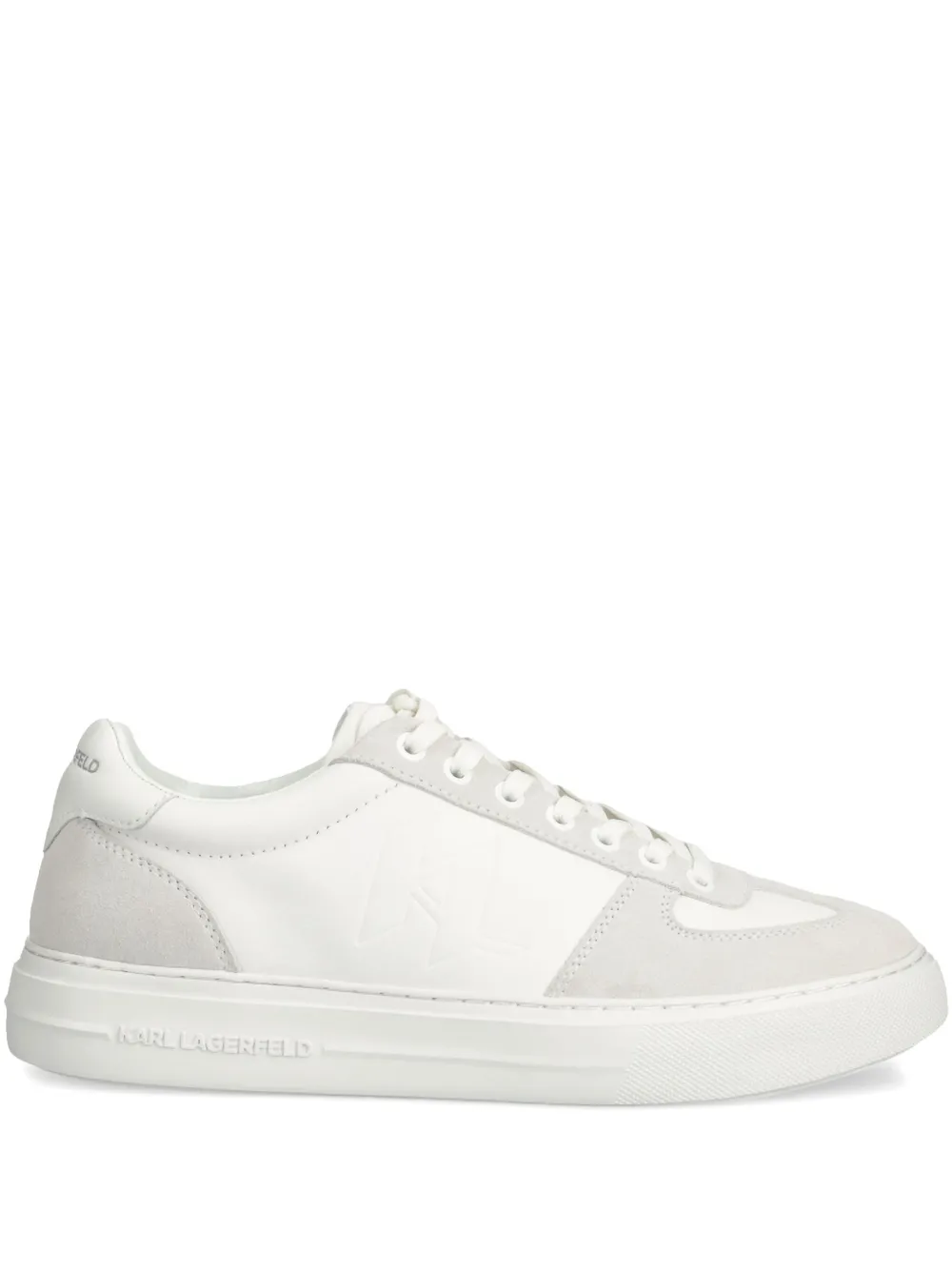 Karl Lagerfeld leather sneakers White