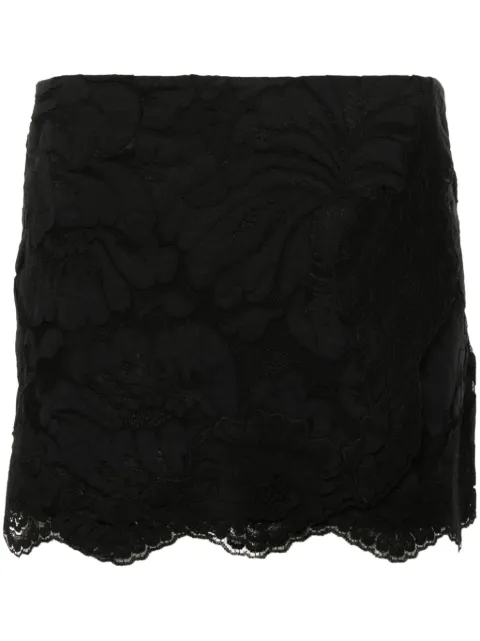 Nº21 floral-lace mini skirt