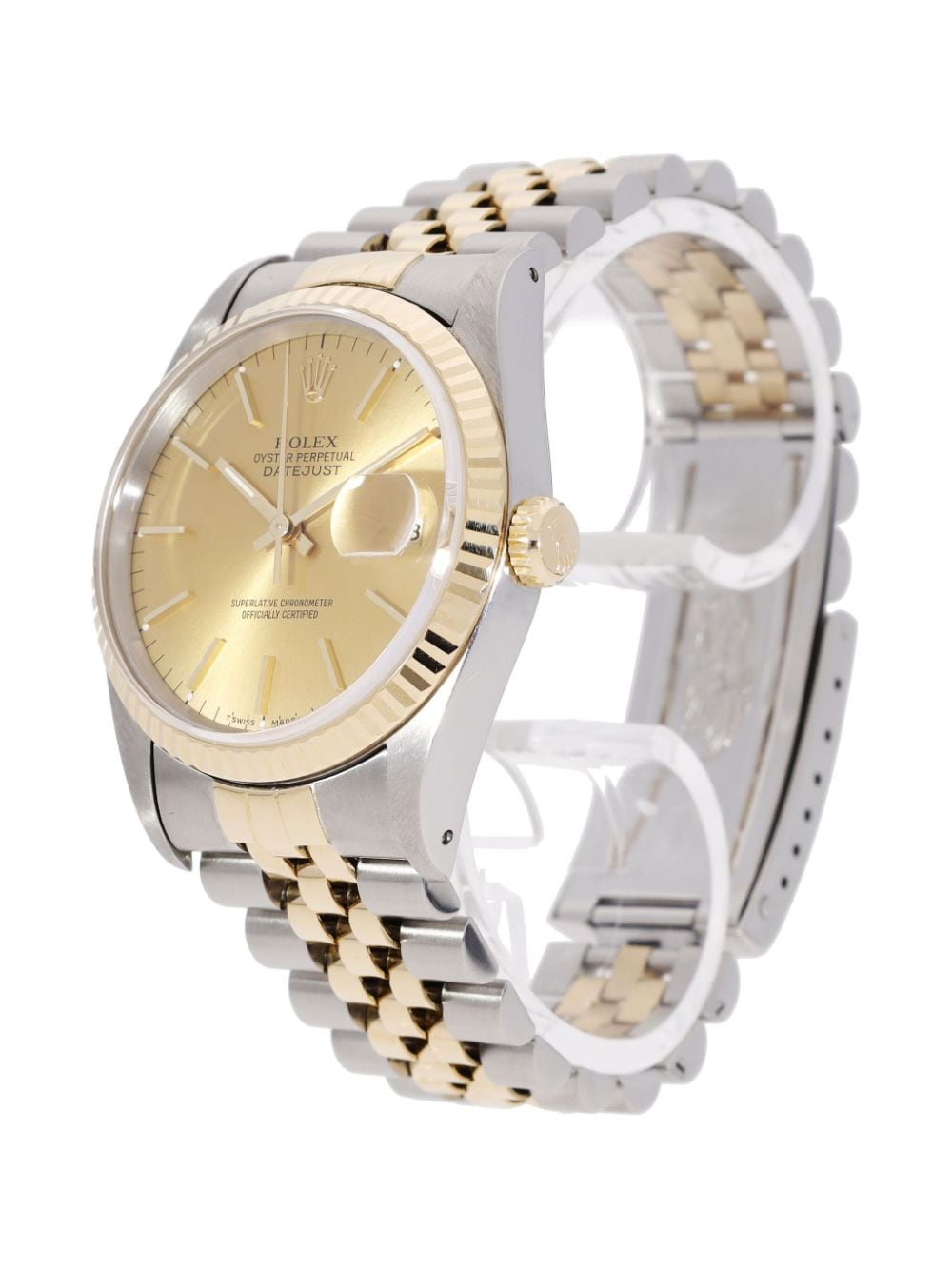 Pre-owned Rolex 1993  Datejust 36mm In 金色