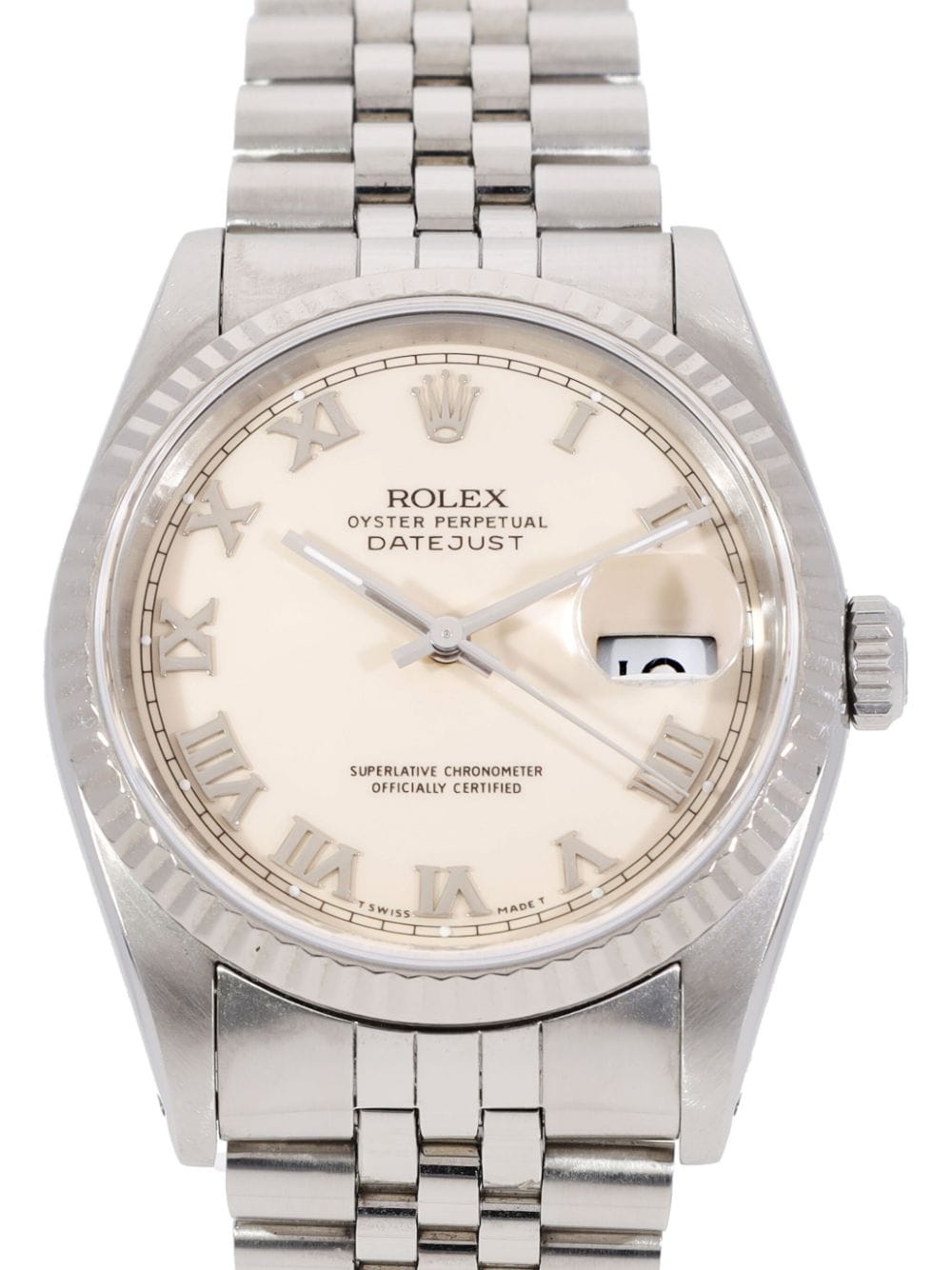 Rolex 1990 pre-owned Datejust 36mm - Wit