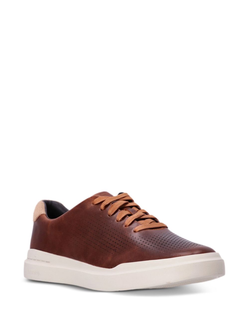 Shop Cole Haan Grandpro Rally Leather Sneakers In Braun