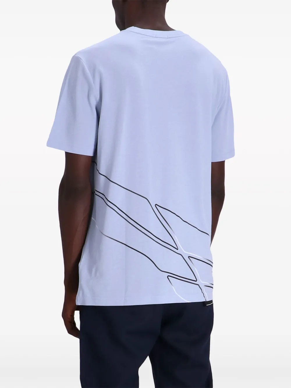 BOSS T-shirt met reflecterend detail Wit