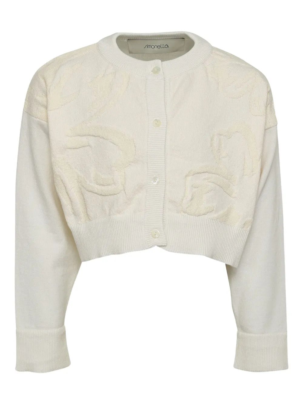 Simonetta knitted cardigan | White | Image 1