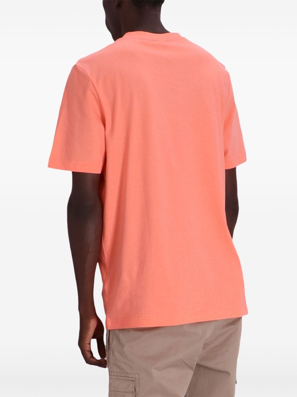 BOSS T-shirt met logoprint Oranje