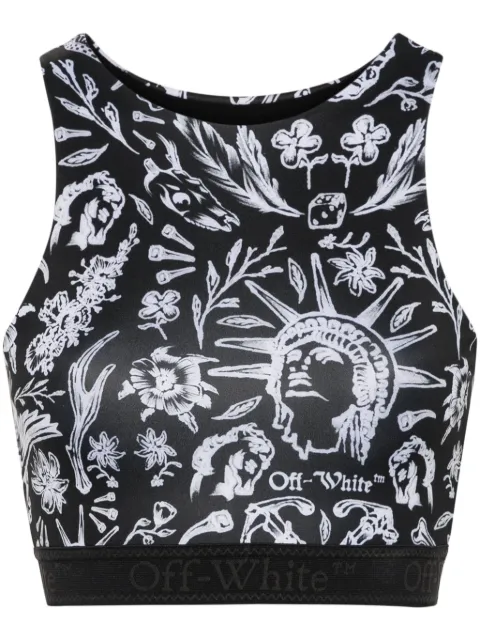 Off-White haut à imprimé tatouage