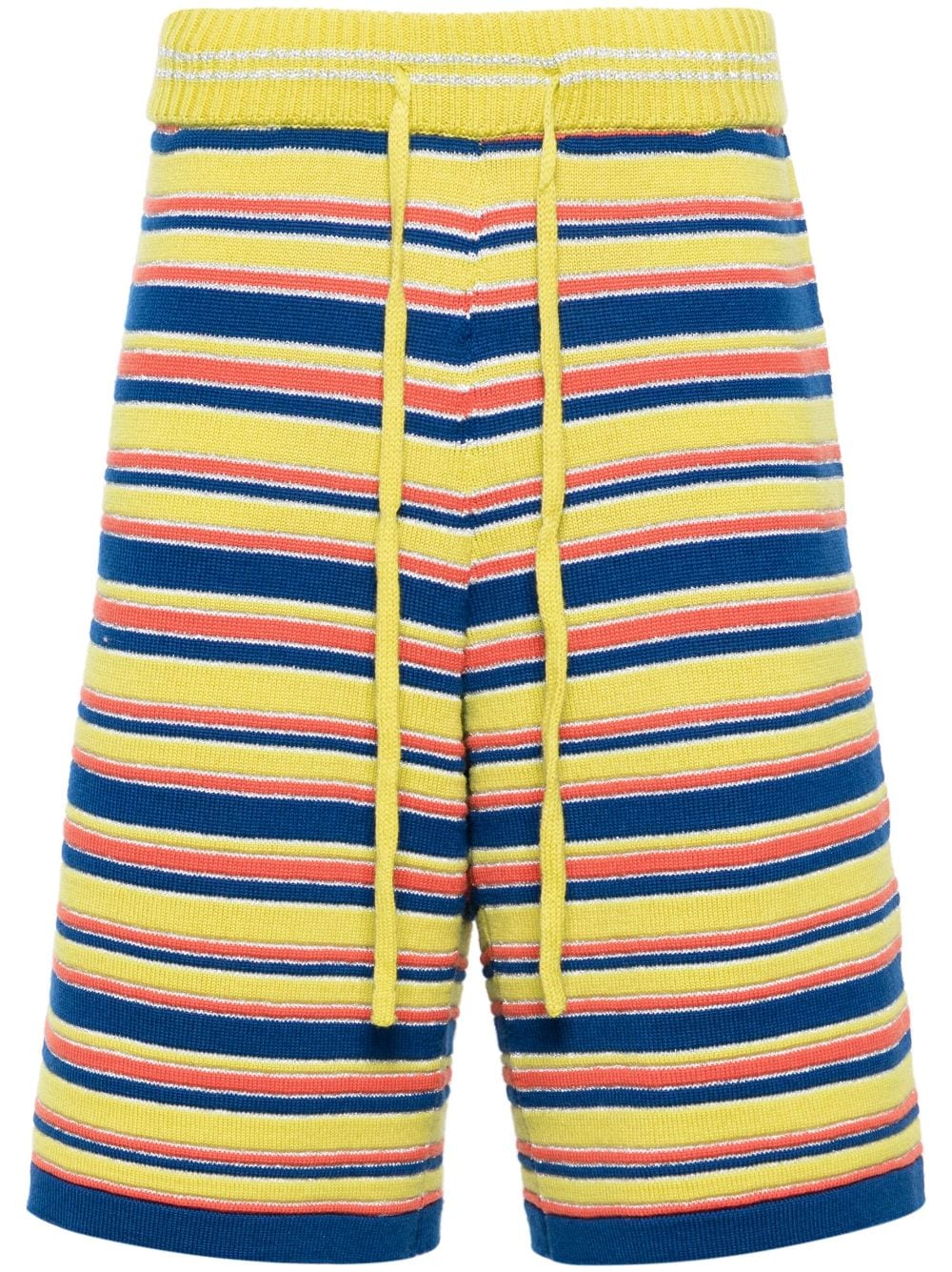 Agbobly Striped Merino Bermuda Shorts In Multi