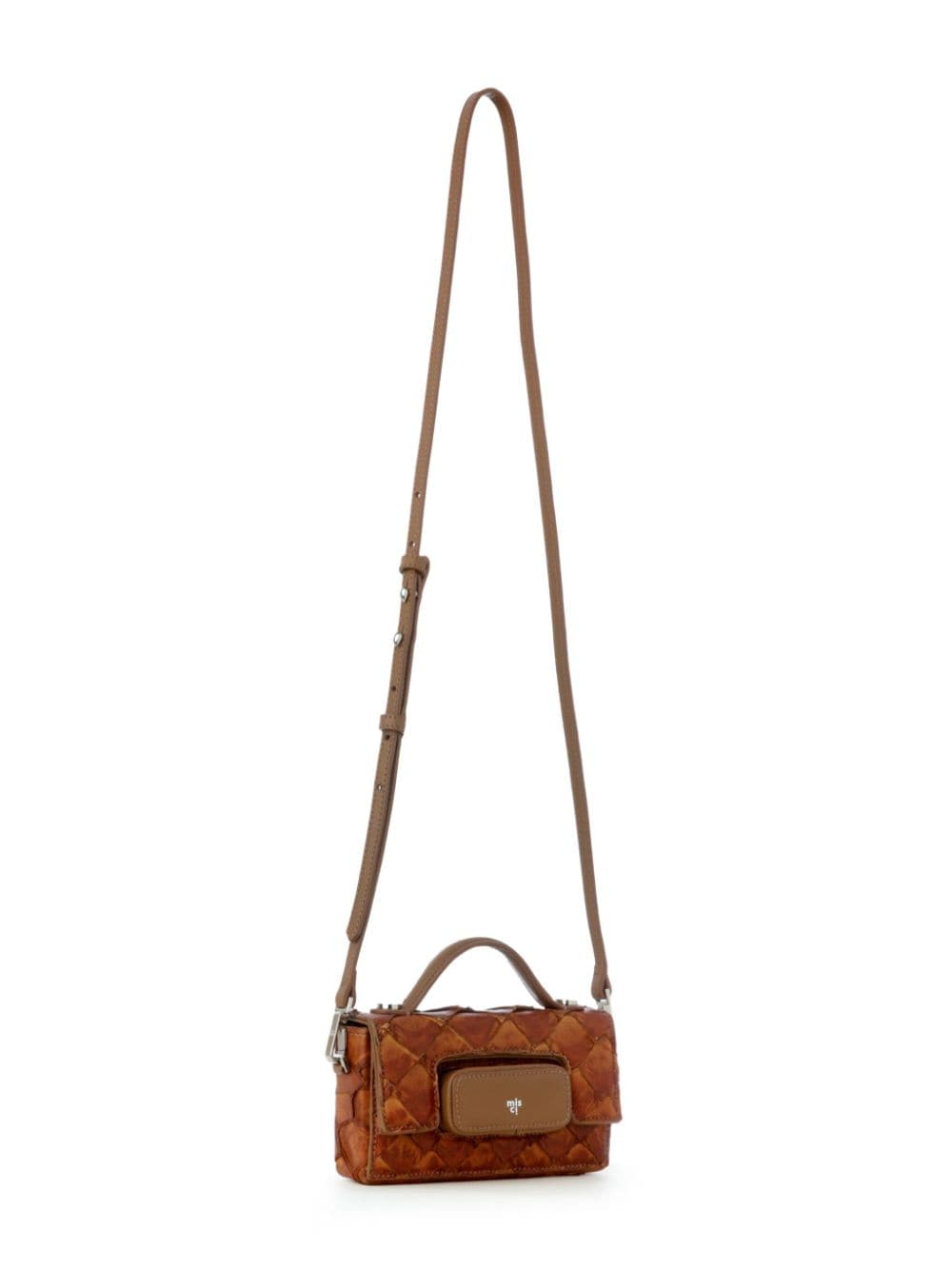 Shop Misci Eli Pirarucu-skin Tote Bag In Brown