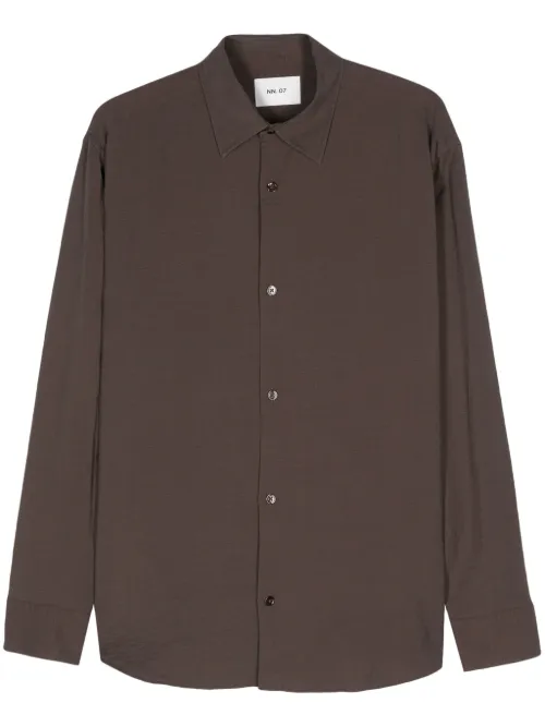 NN07 chemise à col pointu - Marron - NN07 - Modalova