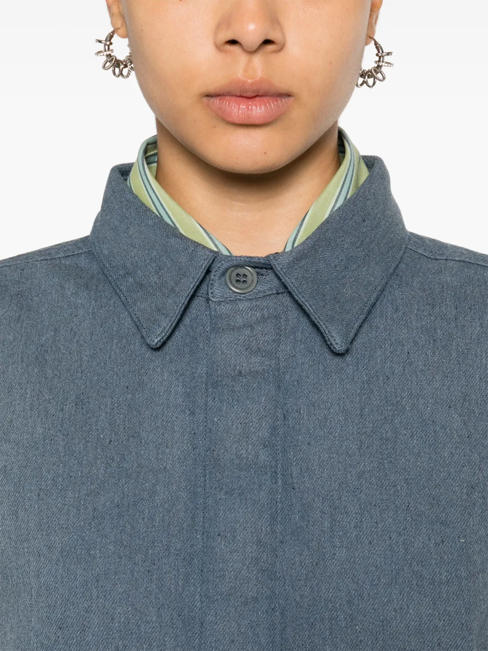 Baserange Indre denim jack Blauw