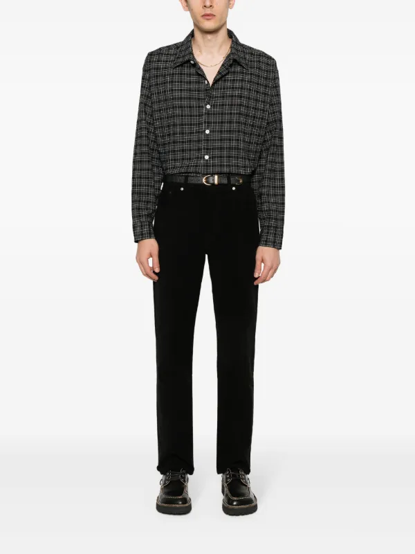 Séfr Bonanza Velour Trousers | Black | FARFETCH LB