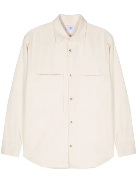 NN07 Freddy long-sleeve cotton shirt