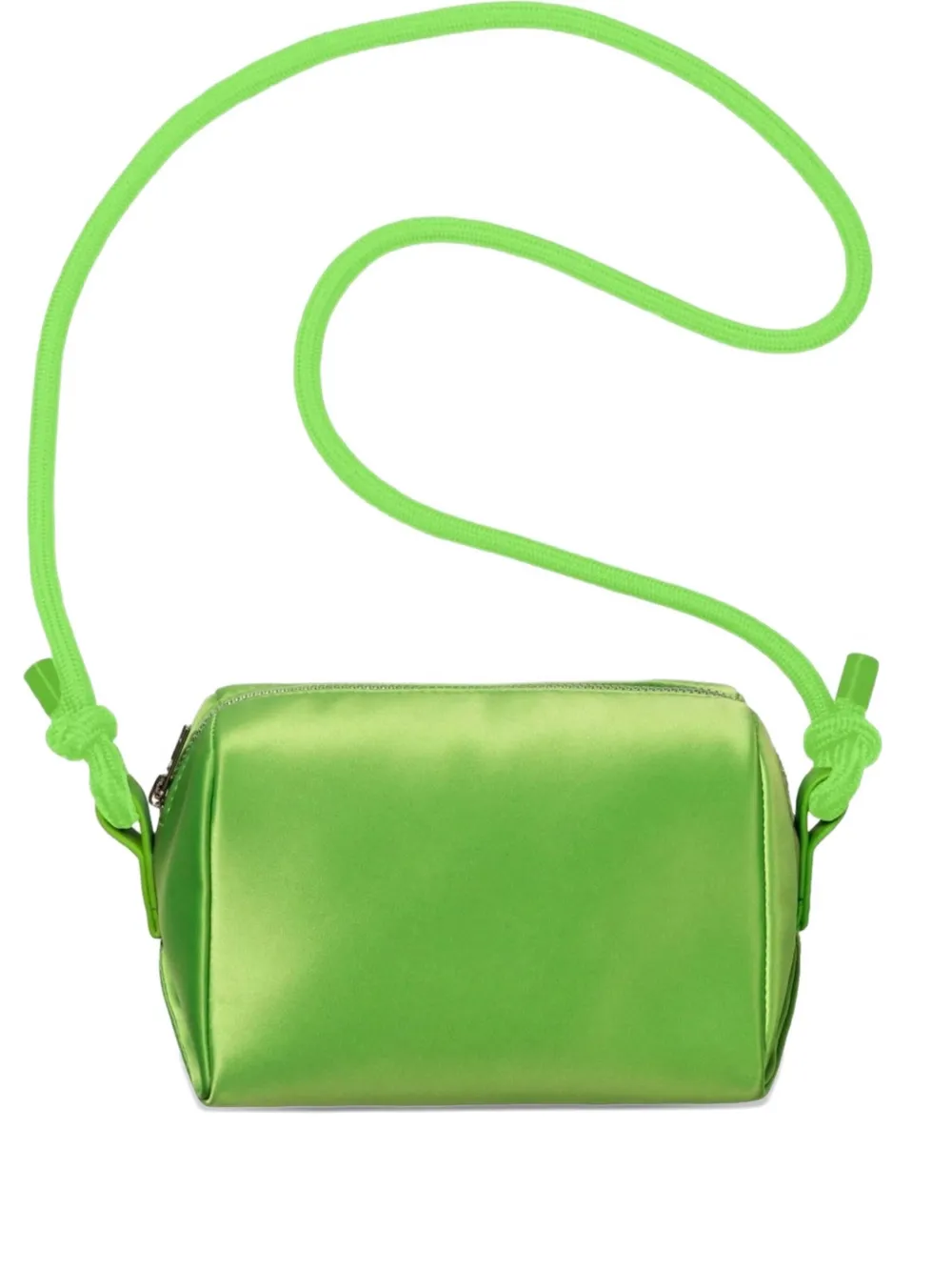 Pernille satin rope-trimmed shoulder bag