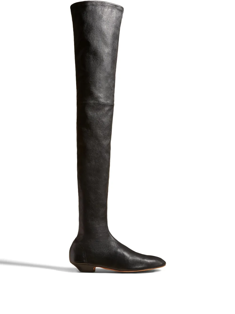 Khaite Apollo Leather Boots In Black