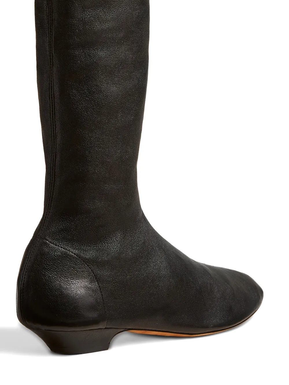 Khaite Apollo Leather Boots In Black