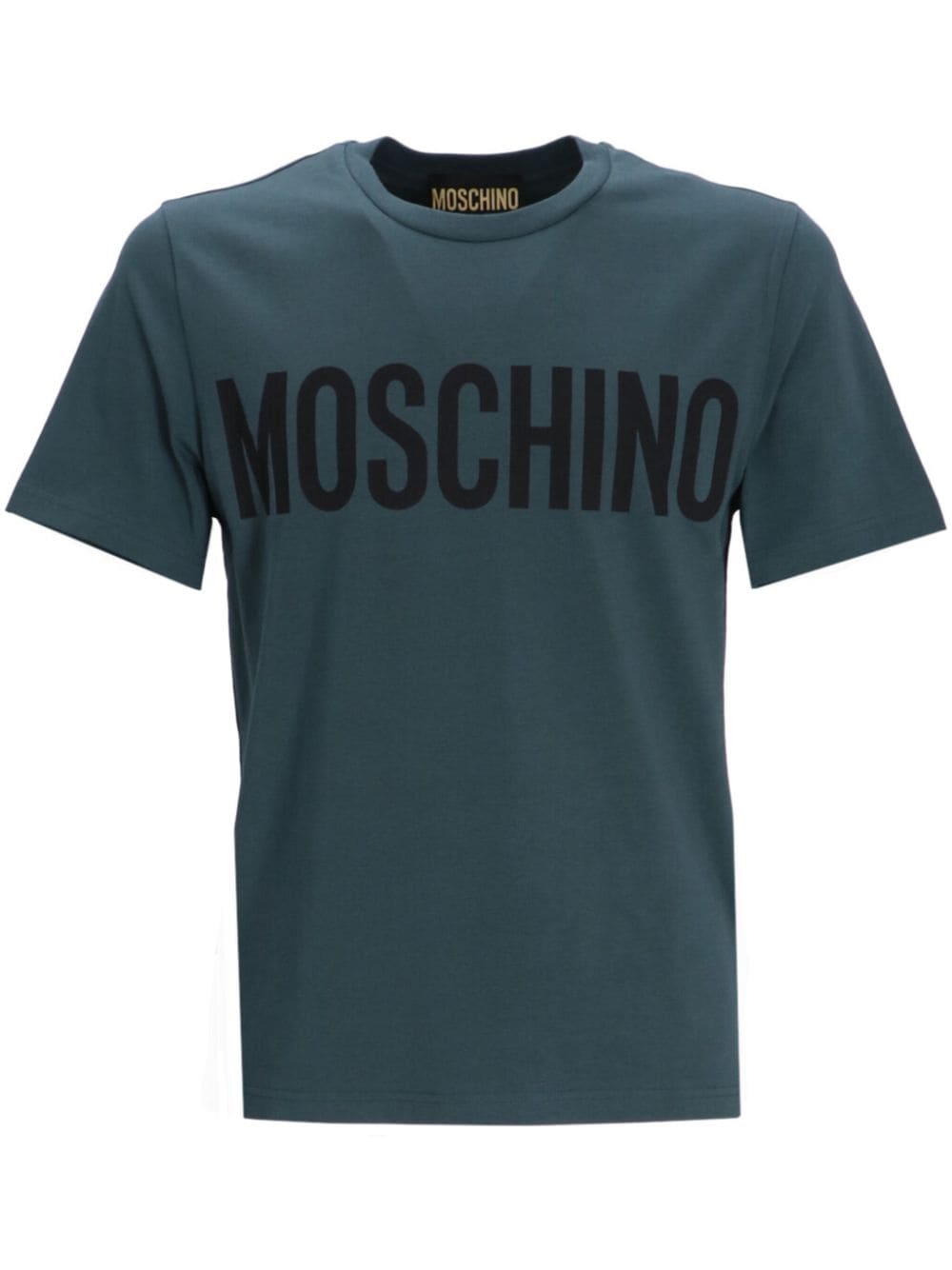 Moschino Logo-print Cotton T-shirt In Blue