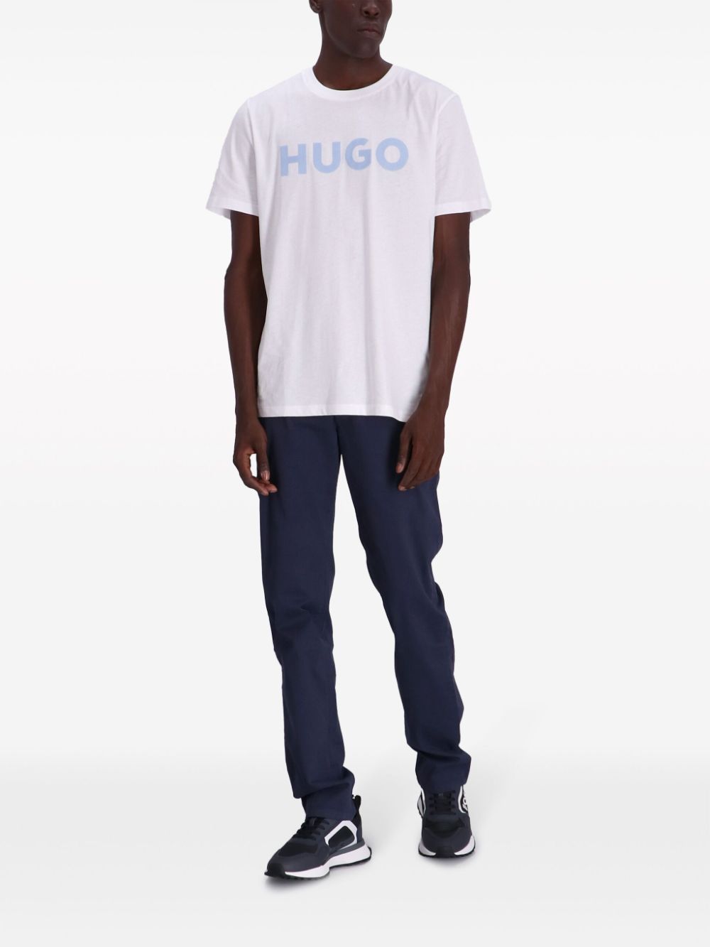 HUGO logo-print cotton T-shirt - Wit