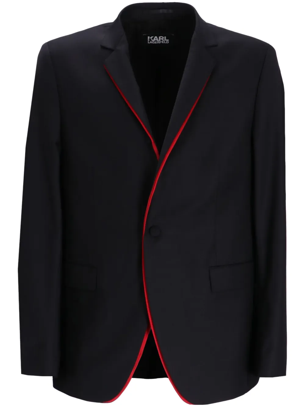 Karl Lagerfeld Blazer met afwerking Zwart