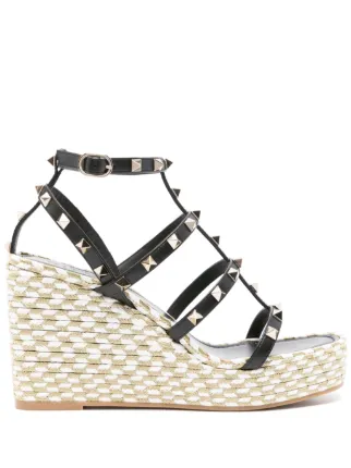 Valentino Garavani ロックスタッズ サンダル | ブラック