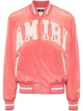 AMIRI Sun Faded logo-patches bomber jacket - Orange