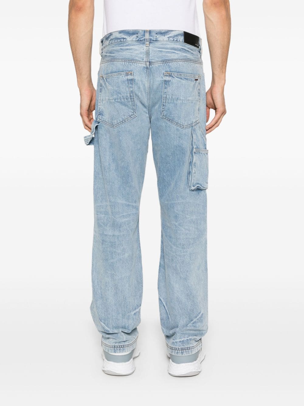 Shop Amiri Carpenter Straight-leg Jeans In Blue