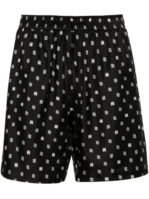 AMIRI short en soie à motif cachemire