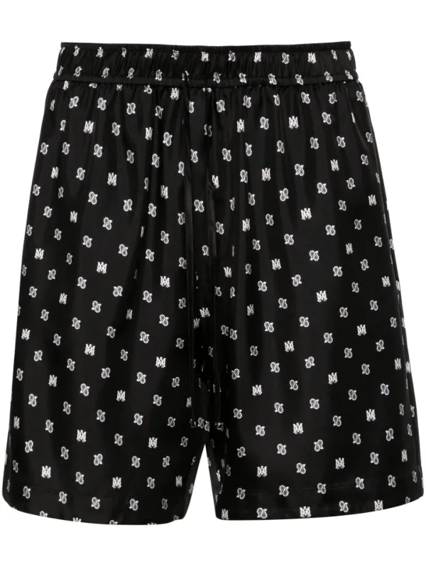 【送料&関税込】AMIRI Shorts In Black Silk Amiri MA Quad Silk Shorts | Saks Fifth Avenue