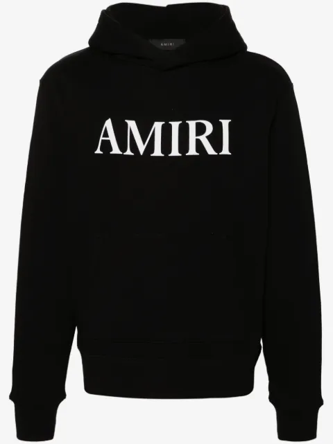 AMIRI logo字母棉连帽衫