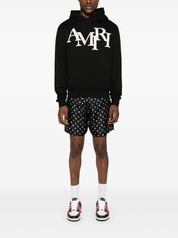 AMIRI ロゴパッチ パーカー | ブラック | FARFETCH JP AMIRI ロゴパッチ パーカー | ブラック | FARFETCH JP