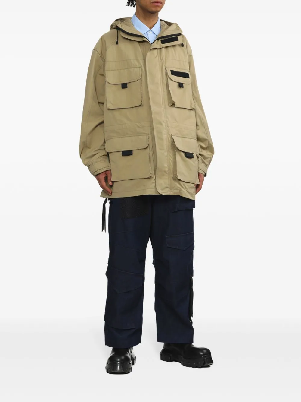 Junya Watanabe MAN Legerjack met capuchon Beige